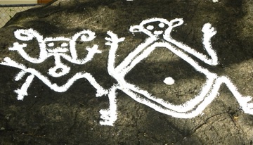 Petroglyphs on St Kitts
