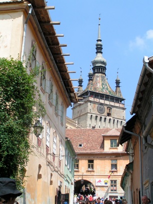 Clock tower in Sighisoara, Romania