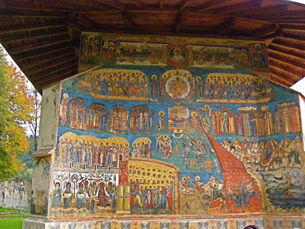 The Last Judgment, fresco in Voronet Monastery, Romania