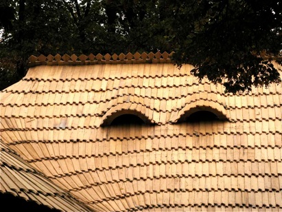 Attic windows in the roof, Romania